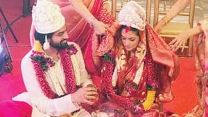 Riya sen in banarasi saree