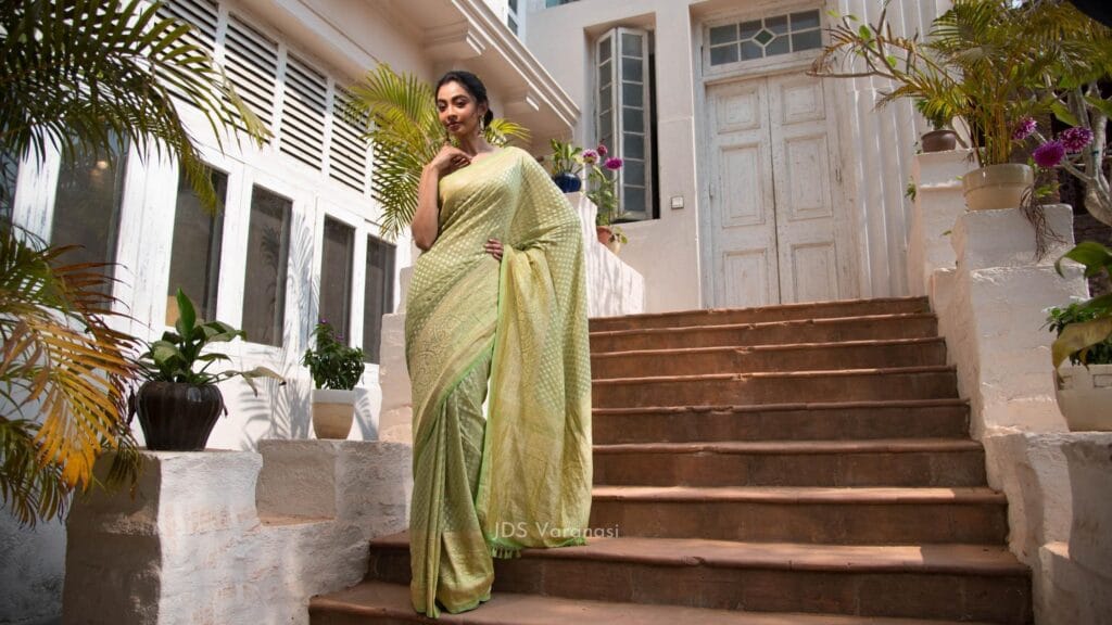 Green Color Banarasi Saree