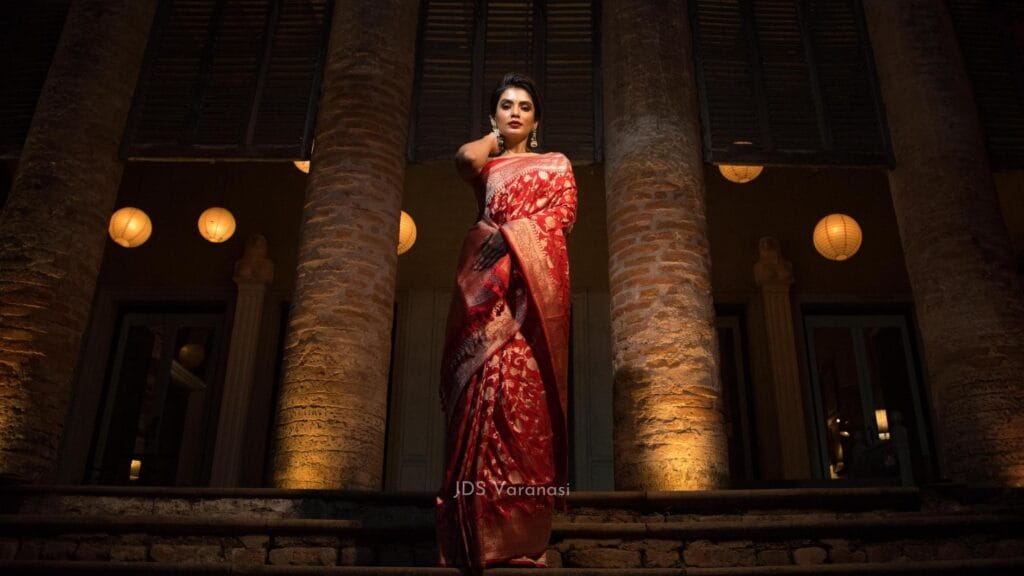 Red Color Banarasi Saree