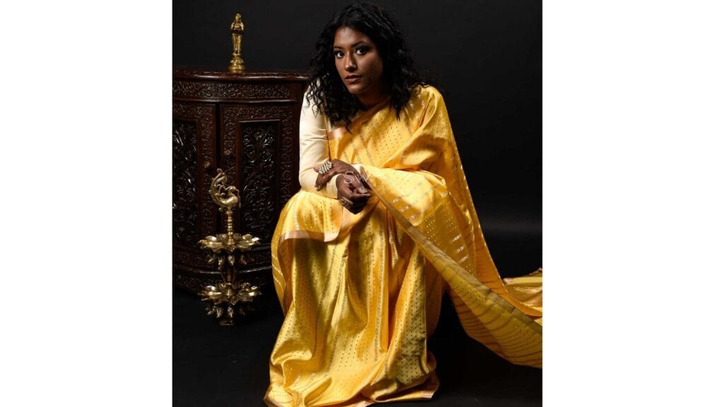 Yellow Banarasi Saree