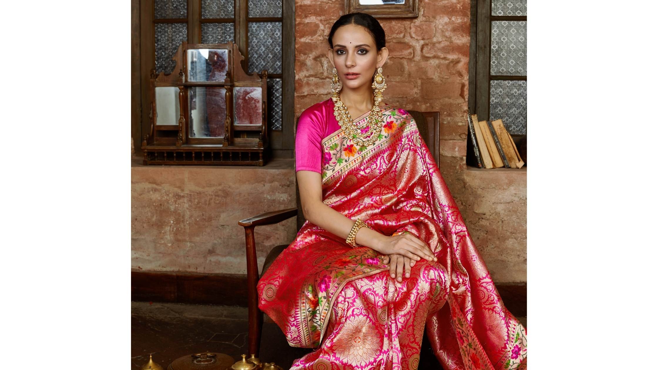 Buy Pure Banarasi Georgette Sarees Online at Best price Tagged 