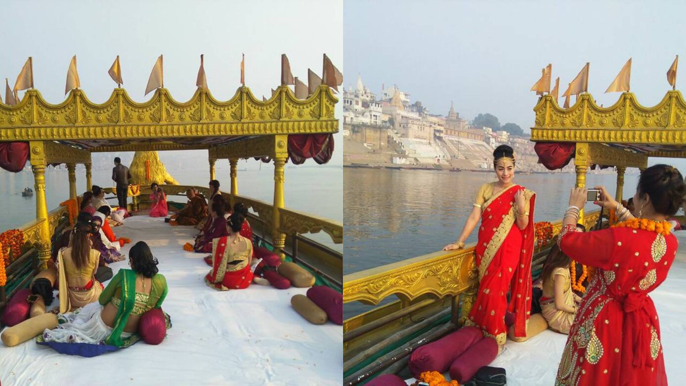 Wedding on Boats in Varanasi