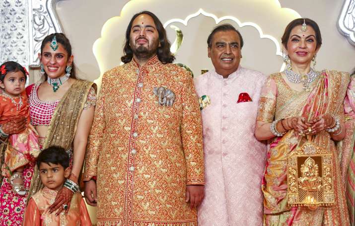 Nita Ambani's Banarasi Saree Splendor at Anant Ambani's Wedding - JDS Banaras